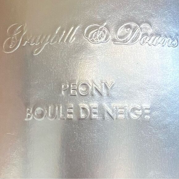 Graybill & Down's PEONY BOULE DE NEIGE "1932" CANDLE NIB Floral Cottagecore - Picture 14 of 15